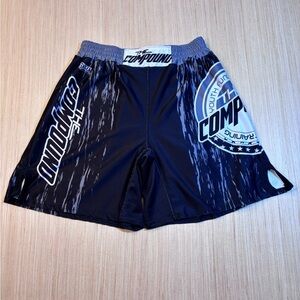 Youth Black and Gray Training Shorts